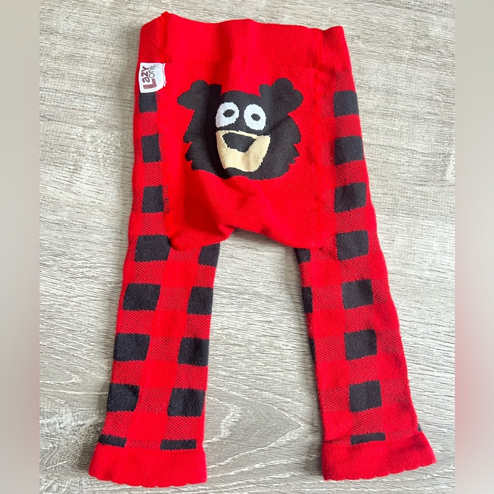 Lazy One Red and Black Bear Leggings